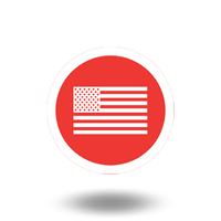 Icono rojo bandera USA , lubricantes industriales de alto nivel-asteclub