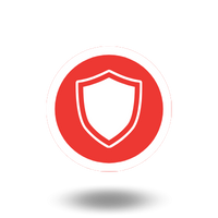 Icono rojo escudo mantenimiento industrial-asteclub