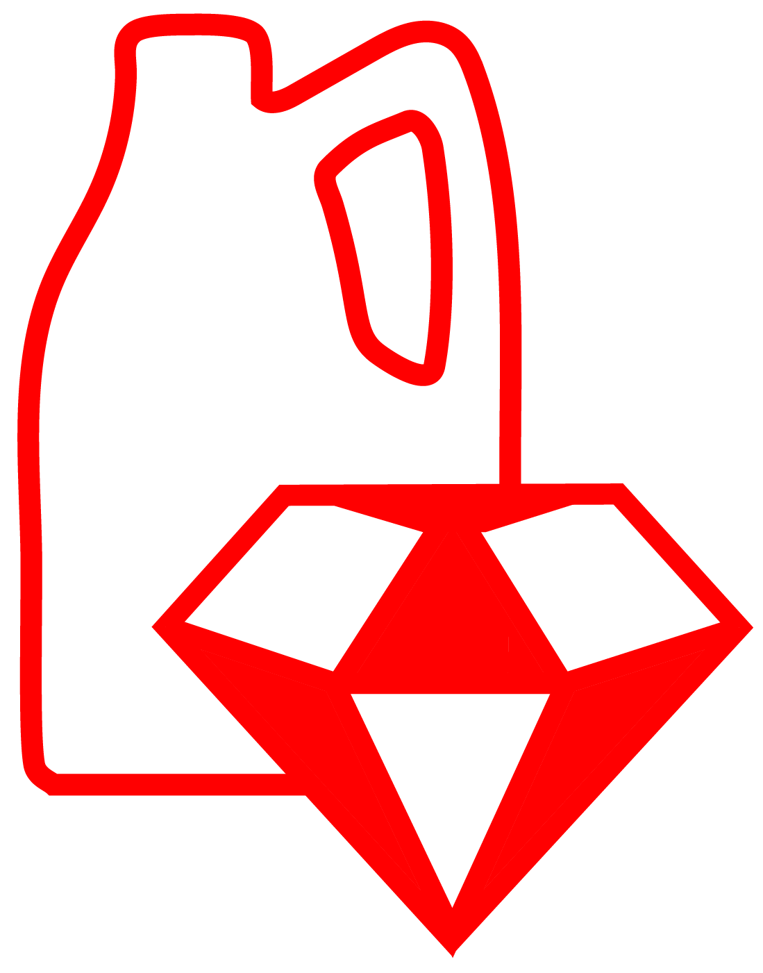Icono rojo lubricantes industriales de calidad -asteclub