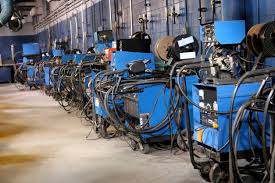 Maquinas industriales azules, lubricantes industriales-asteclub